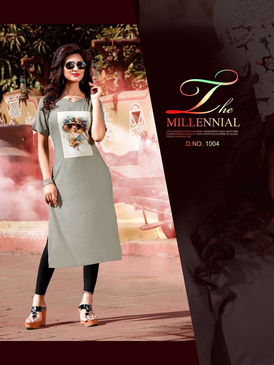 Amore Designer Vaarahi Vol-1 Rayon Kurti for Girls Wear Amore Designer Vaarahi Vol-1 Rayon Kurti for Girls Wear